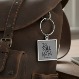 Psalm 46:10 Be Still and Know Faith Keychain キーホルダー