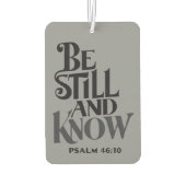Psalm 46:10 Be Still And Know Religious カーエアーフレッシュナー (裏面)