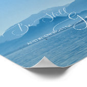 Psalm 46 10, Be Still Misty Mountain Still Water ポスター (角)