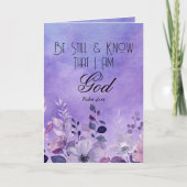 Psalm 46:10 Bible Verse カード (正面)