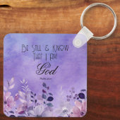 Psalm 46:10 Bible Verse キーホルダー (裏面)