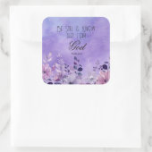 Psalm 46:10 Bible Verse スクエアシール (バッグ)