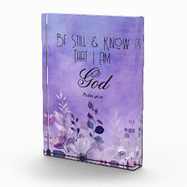 Psalm 46:10 Bible Verse フォトブロック