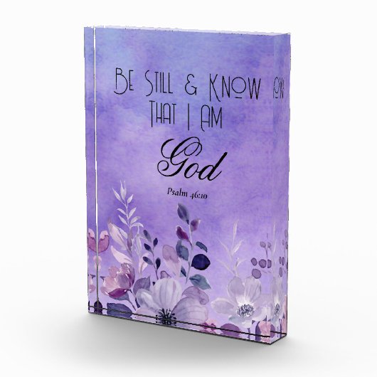 Psalm 46:10 Bible Verse フォトブロック (右)