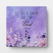 Psalm 46:10 Bible Verse フォトプラーク (正面)