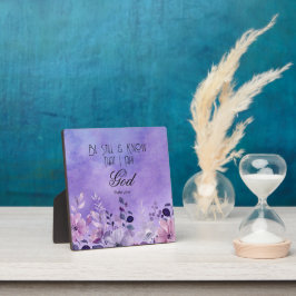 Psalm 46:10 Bible Verse フォトプラーク