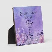 Psalm 46:10 Bible Verse フォトプラーク (正面)