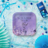 Psalm 46:10 Bible Verse ペーパープレート (パーティー)