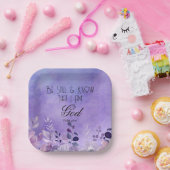 Psalm 46:10 Bible Verse ペーパープレート (パーティー)