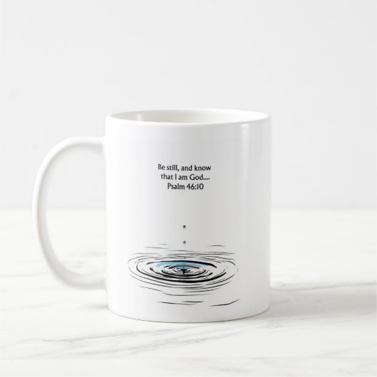Psalm 46:10 Christian Mug | Inspirational Gift コーヒーマグカップ (左)