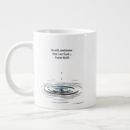 Psalm 46:10 Christian Mug Inspirational Gift ジャンボコーヒーマグカップ