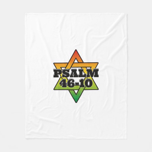 Psalm 46-10 - Fleece Blanket フリースブランケット (正面)
