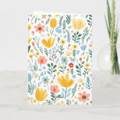 Psalm 46:10 Floral Greeting Card カード (裏面)