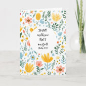 Psalm 46:10 Floral Greeting Card カード (正面)