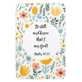 Psalm 46:10 Floral Magnet マグネット