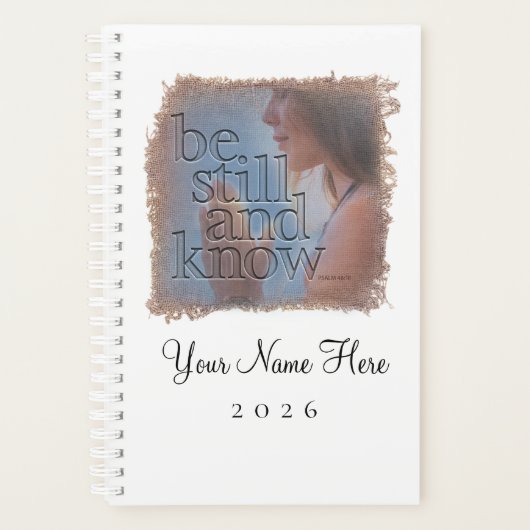Psalm 46:10 - Personalized Day Planner プランナー手帳 (正面)