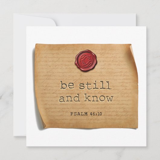 PSALM 46:10 - Personalized Notecard ノートカード (正面)