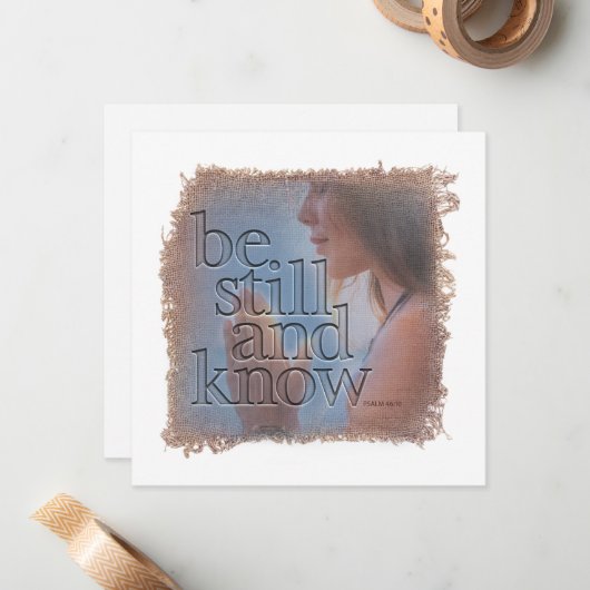 PSALM 46:10 - Personalized Notecard ノートカード (正面/裏面インサイチュ)