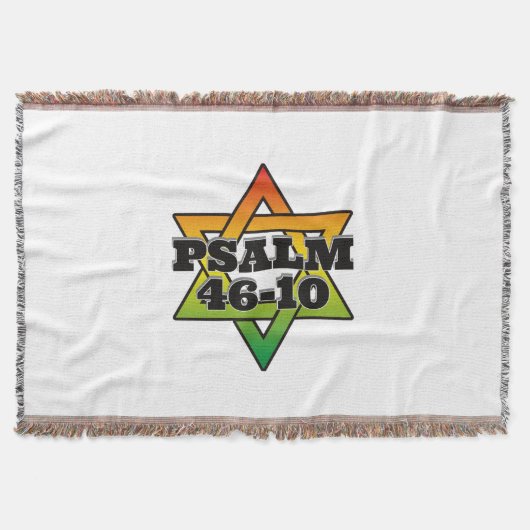 Psalm 46-10 - Throw Blanket スローブランケット (正面)