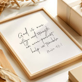 Psalm 46:1 God Is Our Refuge and Strength ポスター