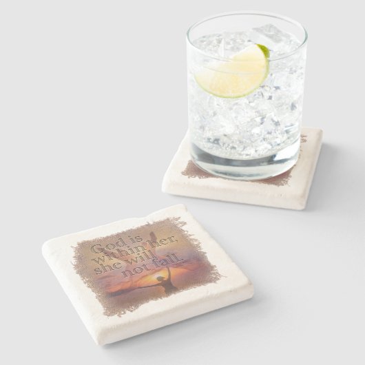 PSALM 46:5 - Coaster ストーンコースター (横)