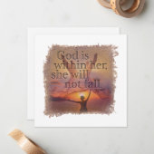 PSALM 46:5 - Personalized Notecard ノートカード (正面/裏面インサイチュ)