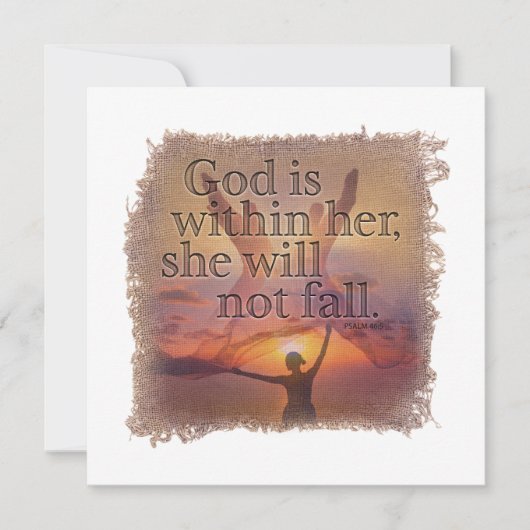 PSALM 46:5 - Personalized Notecard ノートカード (正面)