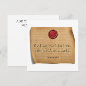 PSALM 46:5 - Personalized Notecard ノートカード (正面/裏面)