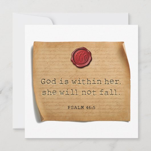 PSALM 46:5 - Personalized Notecard ノートカード (正面)