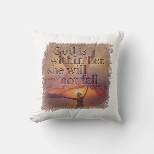 PSALM 46:5 Pillow クッション (正面)