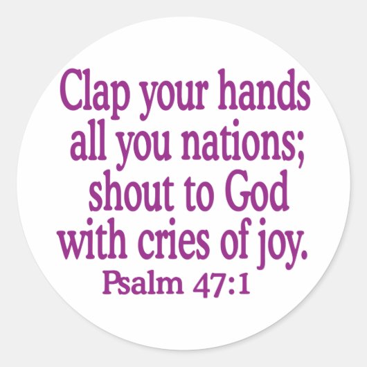 Psalm-47-1 ラウンドシール (正面)