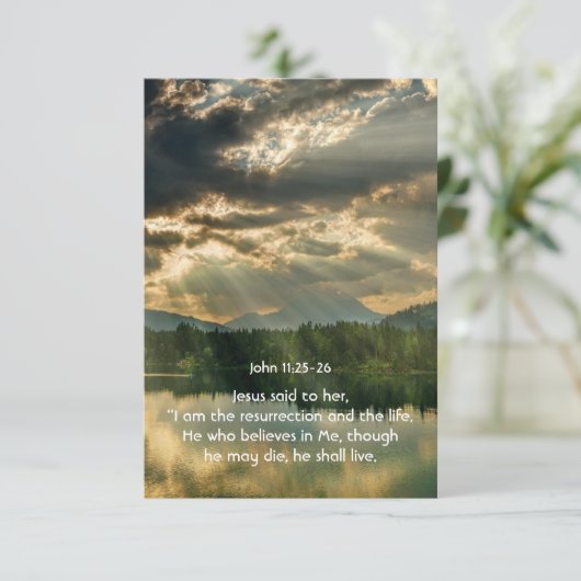 Psalm 48:14 Scripture Celebration of Life Service 招待状 (スタンド正面)