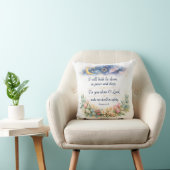 Psalm 4:8 Bedroom Wall Art, Messianic Jewish Gift クッション (椅子)