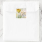 Psalm 51:10清潔なハートを作る スクエアシール (バッグ)