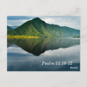 Psalm 51 10 - 12聖なる書物、 経典メモリカード ポストカード (裏面)