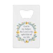 Psalm 54:4 クレジットカード栓抜き (正面)