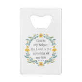 Psalm 54:4 クレジットカード栓抜き (裏面)