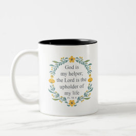Psalm 54:4 ツートーンマグカップ