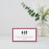 Psalm 55:22 You were prayed for Scripture Card 名刺 (スタンド正面)