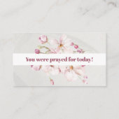 Psalm 55:22 You were prayed for Scripture Card 名刺 (裏面)