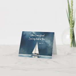 Psalm 56:3 When I am afraid trust in You, faith カード