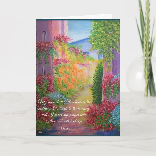 Psalm 5:3カード カード (正面)