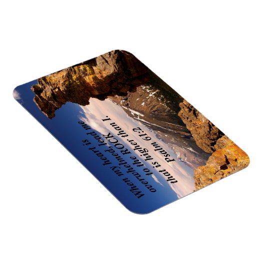 Psalm 61:2ハートが多いときは、私を連れて マグネット (右側)