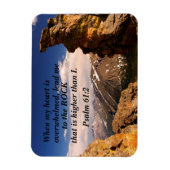 Psalm 61:2ハートが多いときは、私を連れて マグネット (縦)