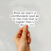Psalm 61:2 When my heart is overwhelmed  シール