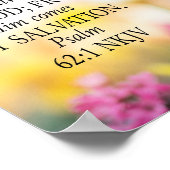 Psalm 62:1 NKJV画像の背景 ポスター (角)