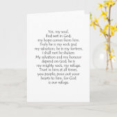 Psalm 62 5 8 カード (黄色い花)