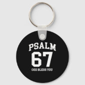 Psalm 67 Christian 6 7 Six Seven Jesus Funny Meme  キーホルダー (正面)