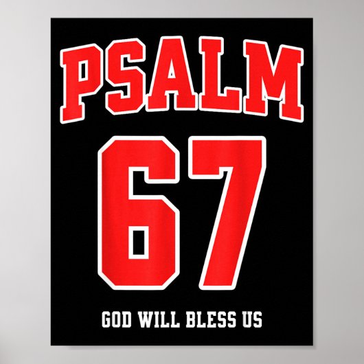 Psalm 67 God Will Bless Us Varsity Number 67  ポスター (正面)