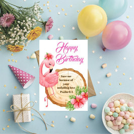 Psalm 6:4 Christian Birthday Greetings カード